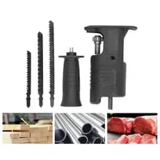 Kit Serra Adaptador de Serra Tico-Tico Elétrica para Furadeira e Parafusadeira, Ferramenta de Corte p/ Madeira