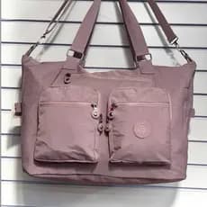 Bolsa Feminina Grande Nylon Impermeável Multi Bolsos Tiracolo Ombro Viagem Trabalho Academia