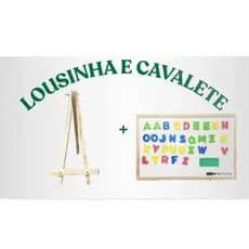 Lousa Magica 40x60 Magnética 3 em 1 Com Cavalete