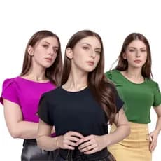 Blusa Megan Tecido Duna Com Manga femenina Princesa