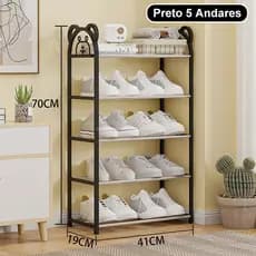 Sapateira 5 Andares Multiuso Desmontável Organizadora Multiuso Sapatos Livros Brinquedos