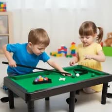 Brinquedo Mini Mesa Bilhar Sinuca Snooker Infantil Com Tacos Bolar Pool