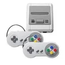 Video Game Classic Super Nintendo Mini SNES Com 2 Controles 8 Bits 620 Jogos Original