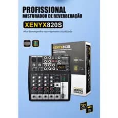 Mixer profissional de 4 canais com efeito de reverberação Bluetooth integrado para apresentações em palco mixer de áudio