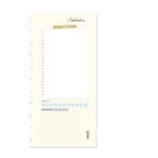 Refil universal caderno disco inteligente folha de anotações e compromissos