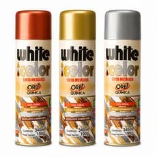 Tinta Metálica Spray Uso Geral 340ml Ouro Prata Bronze