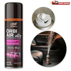 Higienizador Limpa Ar Condicionado Automotivo Orbi Air Spray 200ml (Carro Novo, Lavanda, Floral)
