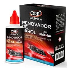 Revitalizador de Farol Automotivo Orbi 50ml + Estopa Limpa Farol Amarelado