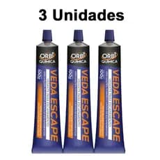 Kit 3 Cola Veda Escapamento de Alta Temperatura Carro Moto Caminhão