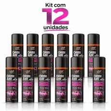 Kit 12 Higienizador Limpa Ar Condicionado Automotivo Orbi Air Spray 200ml Carro Novo