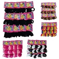 KIT 72/144 unidades Médio Xuxinha de elástico para cabelo Scrunchie