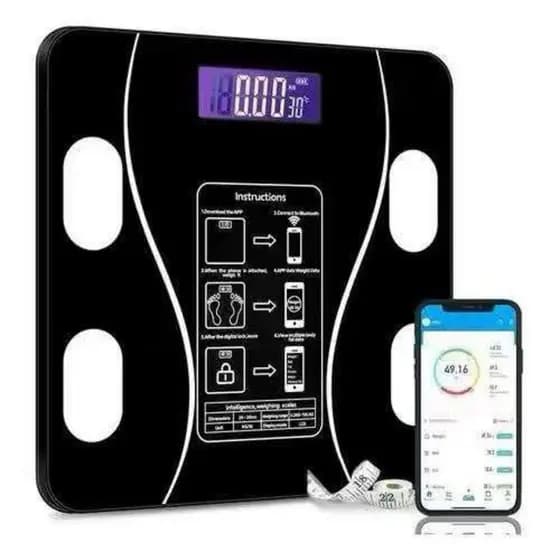 Balança Inteligente com Bioimpedância, App Integrado e Capacidade de até 180kg