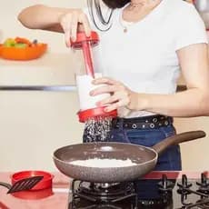 Tapioqueira Peneira Polvilhador Armazena Tapioca Beiju Farinha Cozinha Utensilio