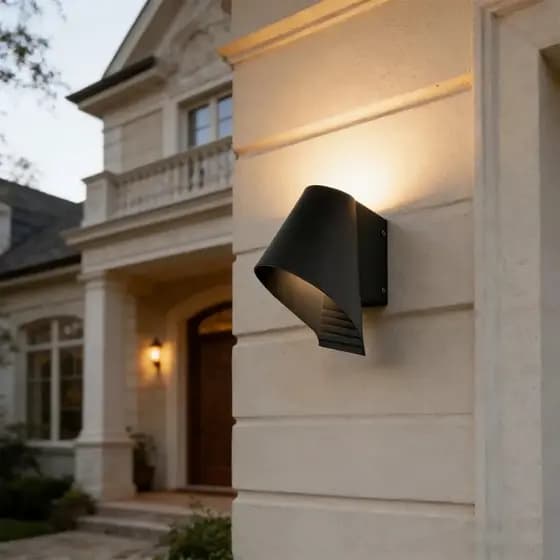 Arandela De Parede Externa 10w Alumínio Ip65 Com 3000k Luz Quente HF-BD0021