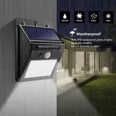 Luminaria Solar 30 Luz Led Com Sensor Automático Sensor de Movimento - Lelong LE-5880