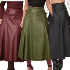 Saia Longa Feminina - Moda Evangélica Saia Midi Saia Godê Rodada Saias evangélicas Country