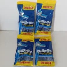 BARBEADORES - GILLETTE PrestobarbaUtragrid2 Embalagem com 5 barbeadores de 2 laminas e fita lubrificante