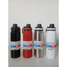 Garrafa 800ml Inox Térmica Camada Dupla Com Alça