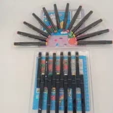 LIVRO PARA COLORIR COM CANETA - kit livro e caneta ponta dupla