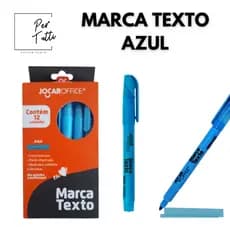 Marca Texto Azul Caneta Marca Texto Pincel Marca Texto