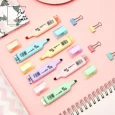 Marca Texto Cores Pastel  Marcador Colorido Jocar Office Papelaria