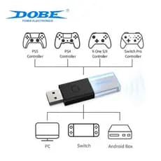 Adaptador Bluetooth 5.0 para Usar Controles de PS5/PS4/Xbox/Switch no PC, Switch, Android Box-DOBE