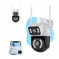 Câmera de Segurança A28B WiFi Dual 1080P 3MP Dupla WiFi para Alarme De Detecção De Segurança REAL LIFE.BR
