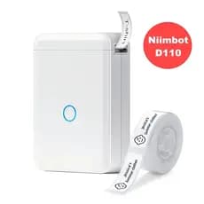 Niimbot D110 Impressora De Etiqueta Térmica Portátil Sem Fio Bluetooth + 1 Rolo Etiqueta REAL
