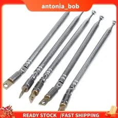 5 Pcs 32 Cm Comprimento 5 Seção Telescópica AM FM Antena De Rádio 180 Graus