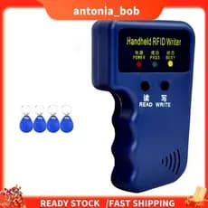 Leitor De Cartão RFID De 125Khz + 4 Chaveiros Kit Copiadora Escritor Duplicador Programador De Identificação Cópia EM430