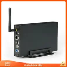 Gabinete SSD HDD De 3.5'Portátil USB3.0 Rj45 Ethernet NAS Rede Streaming Servidor Armazenamento Para Estojo Plugue Do Re