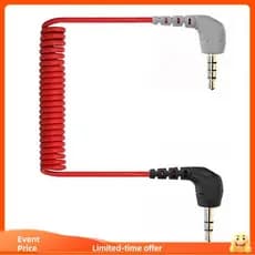 Para SC7 Compatível 3.5mm TRS TRRS Remendo Cabo-Rote SC7 Microfone VIDEOMIC Tipo Microfones SC2