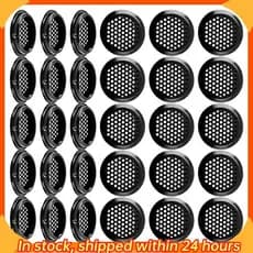 [hobbes1] 30 Unidades De Aberturas De Soffit De 2 Polegadas , Ar Redondas , Ventilação De Aço Inoxidável , Grelha De Mal