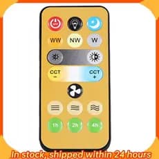 [hobbes1] Para Interruptores Sem Fio De Luz De Ventilador De Teto E27 Controle Remoto De Temporização De 3 Velocidades 1