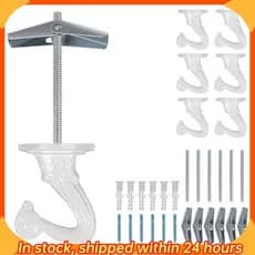 [hobbes1] Gancho De Metal Para Plantas , 6 Peças De Ganchos De Teto Pendurar Luzes , Pequenos Internos E Externos