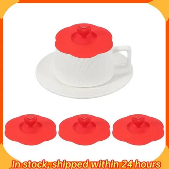 [hobbes1] Capas De Silicone Para Copos De Chá , Tampas