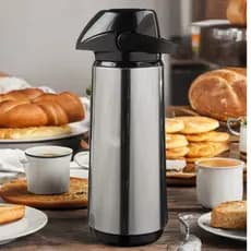 Garrafa Térmica Inox Pressão 1,8L Invicta Café Chá Com Alça