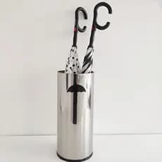 Porta Guarda Chuvas em Aço Inox Cesto Organizador Moderno e Resistente à Ferrugem