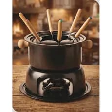 Conjunto Fondue 11P Preto Haüskraft Lucerna