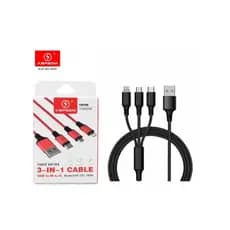 Cabo USB 3In1 Fast Charging Kapbom - KAP-201-3EMI