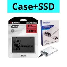 SSD Externo Portátil Kingston 1TB/2TB//960GB +Case HD Externo 3.0 Sata XS1000R Preto/Vermelho