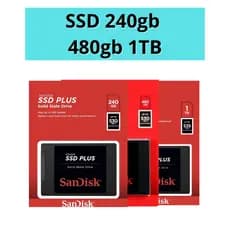 Sandisk SSD 240gb/256gb/480gb/500gb/512gb/960/HD EXTERNO 1tb Toshiba/Gigabyte/Crucial/Adata/Wd Green