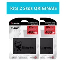 SSD 240gb SSD 480gb 960gb Kingston Original Kit 2 unidades SSD para Notebook, Pc e Jogos Console