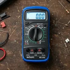 Multímetro Digital Portátil LCD de 3 ½ Led  C/ Fusível Auto Restauração MD-200L Exbom