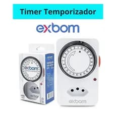 Timer Temporizador Tomada Digital Bivolt Exbom Modelo Programável Mecânico Analógico