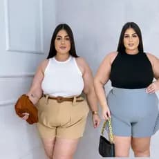 Regata Blusa Feminina Plus Size  Regata Ribana Casual Estilosa