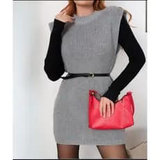Colete Max Tricot Fang Feminino Com Abertura Nas Laterais Inverno