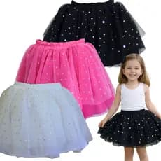 Saia Tule Metálico - Festas, Passeios e fantasias