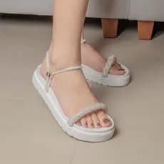 Sandalia Papete Slide Birken Flat Feminina Plataforma Para Mulheres Estilosa
