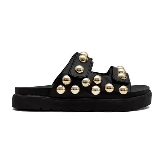 Sandalia Papete Feminina Birken Ajustavel Leve Confortavel em Pedras Brilhantes